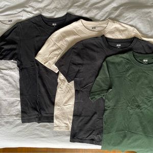 Lot of 5 Uniqlo U crew neck t shirts.